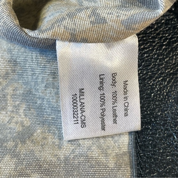 Elliott Lucca Black Leather intrecciato style shoulder bag - Picture 12 of 15